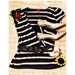 🦋Striped sparkly shirt